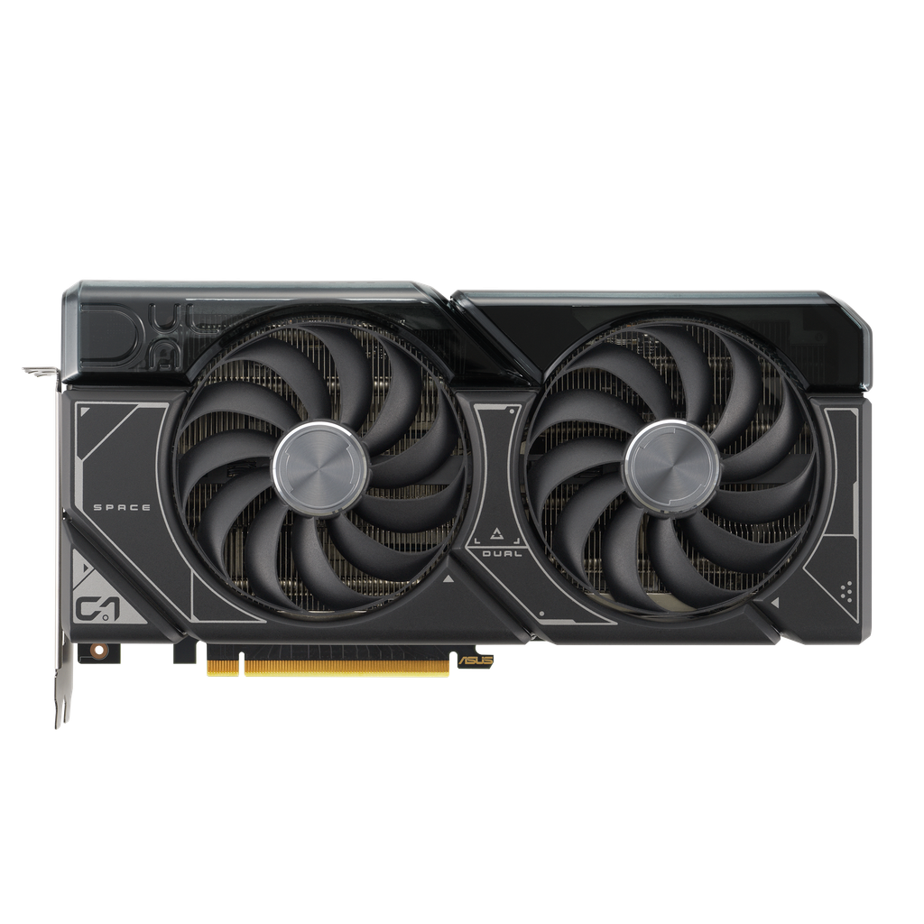 ASUS DUAL GeForce RTX 4070 White edition graphics card front view